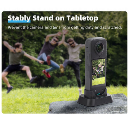 For Insta360 X4 Sunnylife Desktop Stand Base (Black) - Mount & Holder by Sunnylife | Online Shopping South Africa | PMC Jewellery | Buy Now Pay Later Mobicred