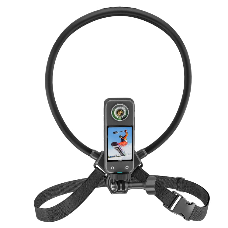 STARTRC Lazy Adjustable Neck Vlog FPV POV Bracket with Chest Strap for DJI / GoPro / Insta360 Action Cameras / Smartphones (Black) - Holder by STARTRC | Online Shopping South Africa | PMC Jewellery | Buy Now Pay Later Mobicred