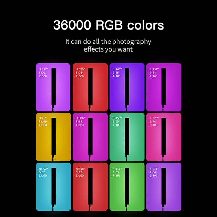 LUXCeO P6 RGB Colorful Photo LED Stick Video Light Handheld APP Control Full Color LED Fill Light (Black) - free shipping - PMC TechLife - Order now!