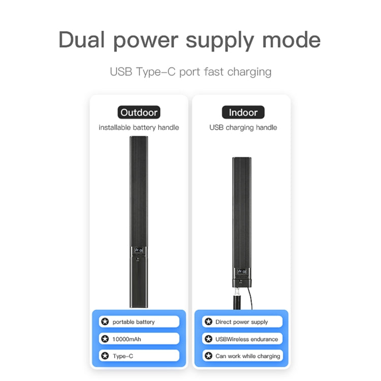 LUXCeO P6 RGB Colorful Photo LED Stick Video Light Handheld APP Control Full Color LED Fill Light (Black) - free shipping - PMC TechLife - Order now!