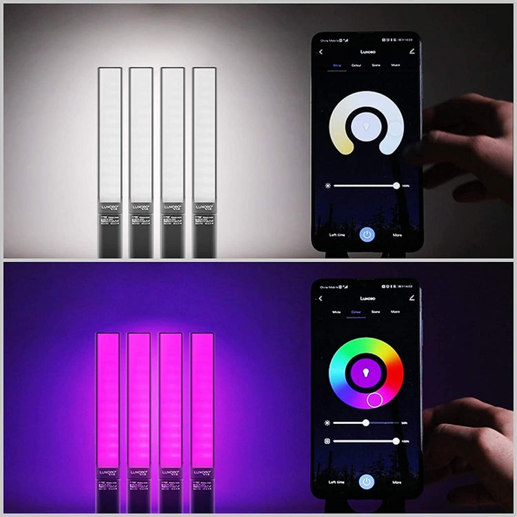 LUXCeO P6 RGB Colorful Photo LED Stick Video Light Handheld APP Control Full Color LED Fill Light (Black) - free shipping - PMC TechLife - Order now!