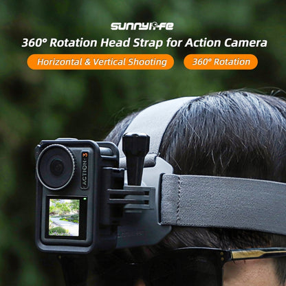 Sunnylife TD672 360 Rotation Adjustable Head Strap Vlog POV Mount Belt for GoPro, Insta360, DJI Osmo Action and Other Action Cameras (Camouflage) - Head Belt by Sunnylife | Online Shopping South Africa | PMC Jewellery | Buy Now Pay Later Mobicred