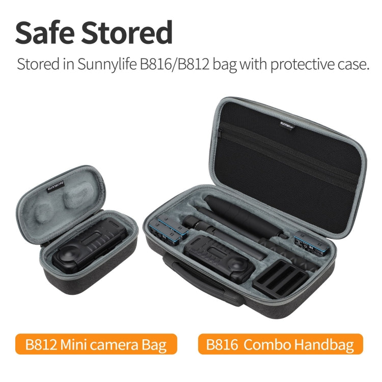 For Insta360 X4 Sunnylife Integrated Lens Screen Protective Cover (Transparent Black) - Case & Bags by Sunnylife | Online Shopping South Africa | PMC Jewellery | Buy Now Pay Later Mobicred