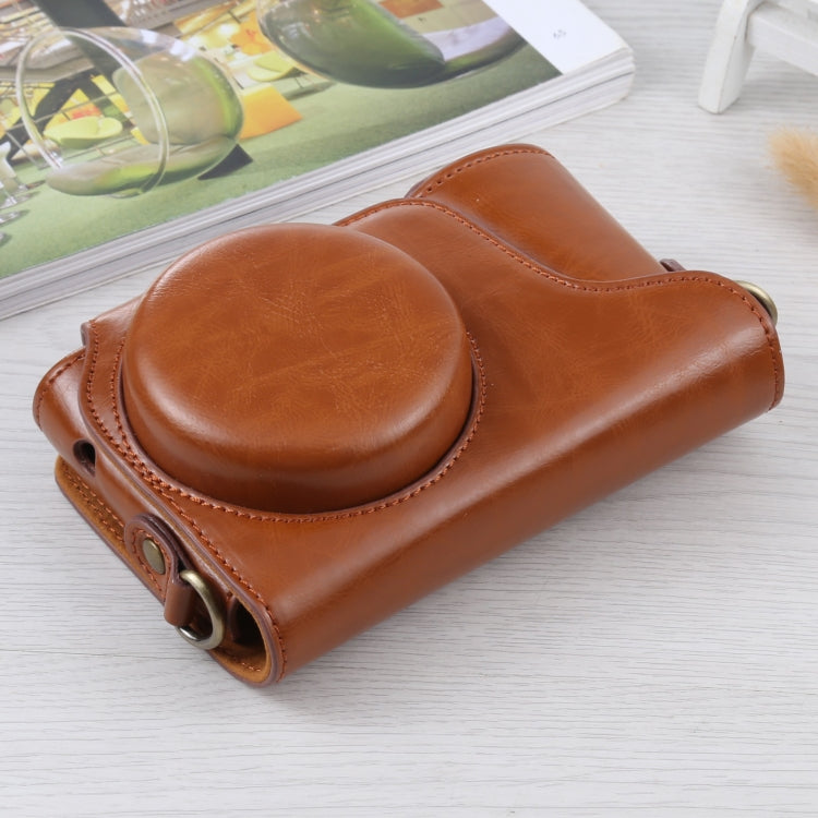 Full Body Camera PU Leather Case Bag with Strap for Samsung Galaxy Camera EK-GC100 / EK-GC110 / EK-GC200(Brown) - free shipping - PMC TechLife - Order now!