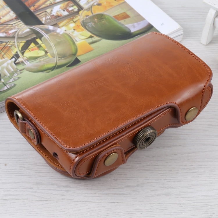Full Body Camera PU Leather Case Bag with Strap for Samsung Galaxy Camera EK-GC100 / EK-GC110 / EK-GC200(Brown) - free shipping - PMC TechLife - Order now!