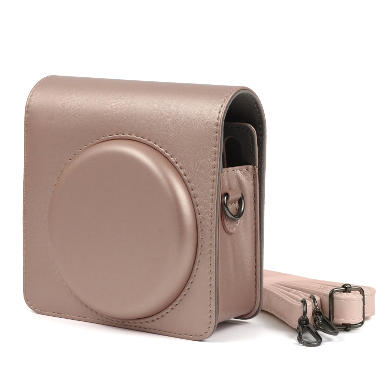 Pearly Lustre PU Leather Case Bag for FUJIFILM Instax SQUARE SQ6 Camera, with Adjustable Shoulder Strap(Light Brown) - free shipping - PMC TechLife - Order now!