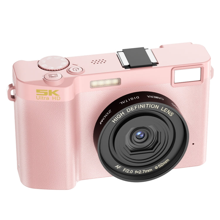 HDC-F01 3.0 inch 5K UHD Photography Digital Camera SLR Camera (Pink) - Children Cameras by PMC TechLife | Online Shopping South Africa | PMC TechLife | Buy Now Pay Later Mobicred