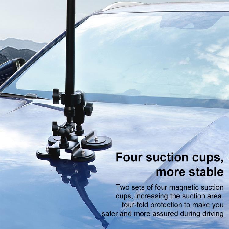 Dual-Leg Magnetic Base Crab Clamp Fixed Mount Holder for GoPro and Other Action Cameras (Black) - free shipping - PMC TechLife - Order now!