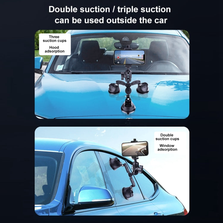 Single Suction Cup Articulating Friction Magic Arm Phone Clamp Mount (Black) - Holder by PMC Jewellery | Online Shopping South Africa | PMC Jewellery | Buy Now Pay Later Mobicred