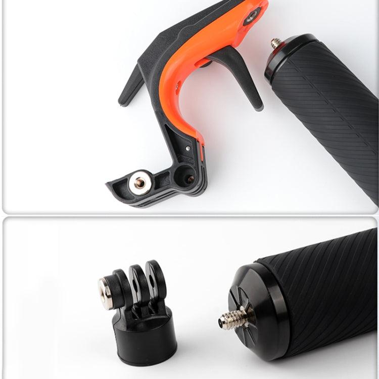 Shutter Trigger + Floating Hand Grip Diving Buoyancy Stick with Adjustable Anti-lost Strap & Screw & Wrench for GoPro HERO8 Black - free shipping - PMC TechLife - Order now!