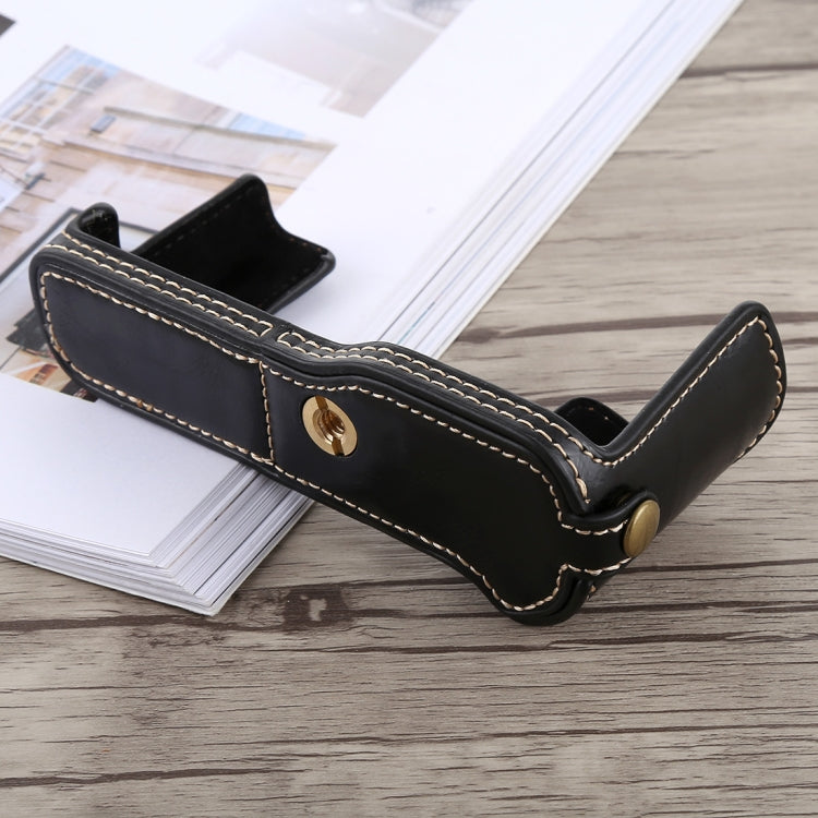 1/4 inch Thread PU Leather Camera Half Case Base for FUJIFILM X-T10 / X-T20 (Black) - free shipping - PMC TechLife - Order now!