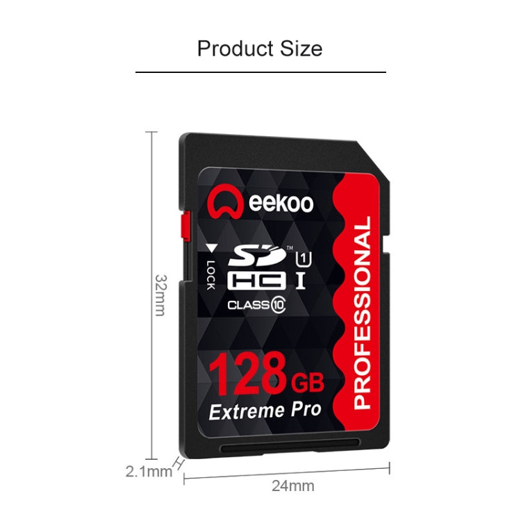 eekoo 128GB High Speed Class 10 SD Memory Card for All Digital Devices with SD Card Slot - SD Card by eekoo | Online Shopping South Africa | PMC Jewellery | Buy Now Pay Later Mobicred