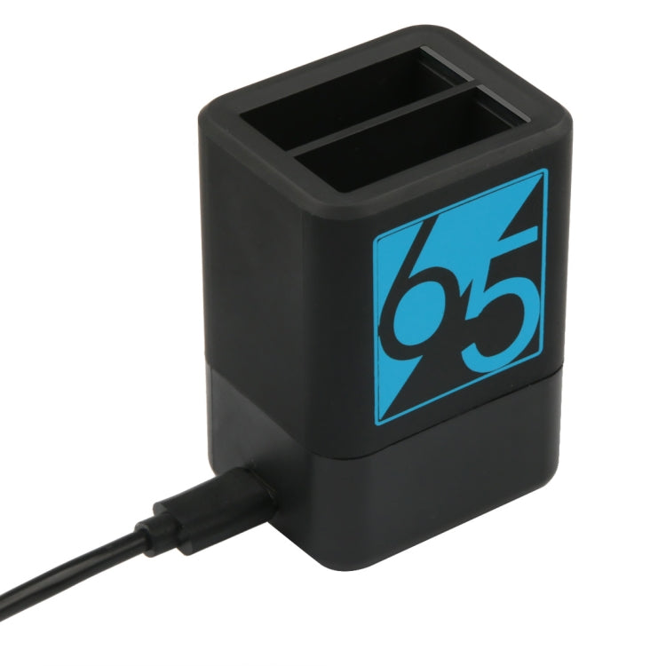 Dual Batteries Charger with USB-C / Type-C Cable for GoPro HERO6 /5 - Charger by PMC TechLife | Online Shopping South Africa | PMC TechLife | Buy Now Pay Later Mobicred