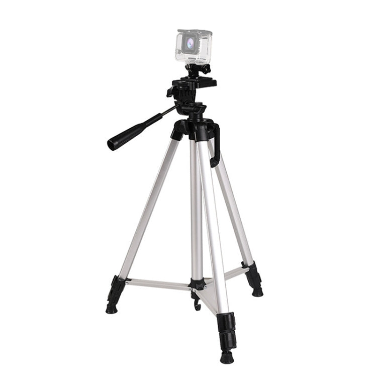 Live Broadcast Tripod 3-Section Folding Legs Aluminum Alloy Tripod Mount with U-Shape Three-Dimensional Tripod Head & Phone Clamp for DSLR & Digital Camera, Adjustable Height: 47.5-133cm - free shipping - PMC TechLife - Order now!