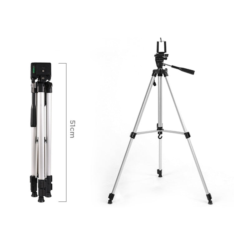 Live Broadcast Tripod 3-Section Folding Legs Aluminum Alloy Tripod Mount with U-Shape Three-Dimensional Tripod Head & Phone Clamp for DSLR & Digital Camera, Adjustable Height: 47.5-133cm - free shipping - PMC TechLife - Order now!