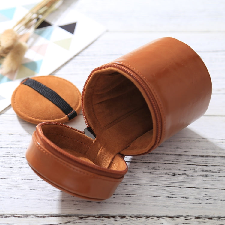 Small Lens Case Zippered PU Leather Pouch Box for DSLR Camera Lens, Size: 11x8x8cm(Brown) - free shipping - PMC TechLife - Order now!