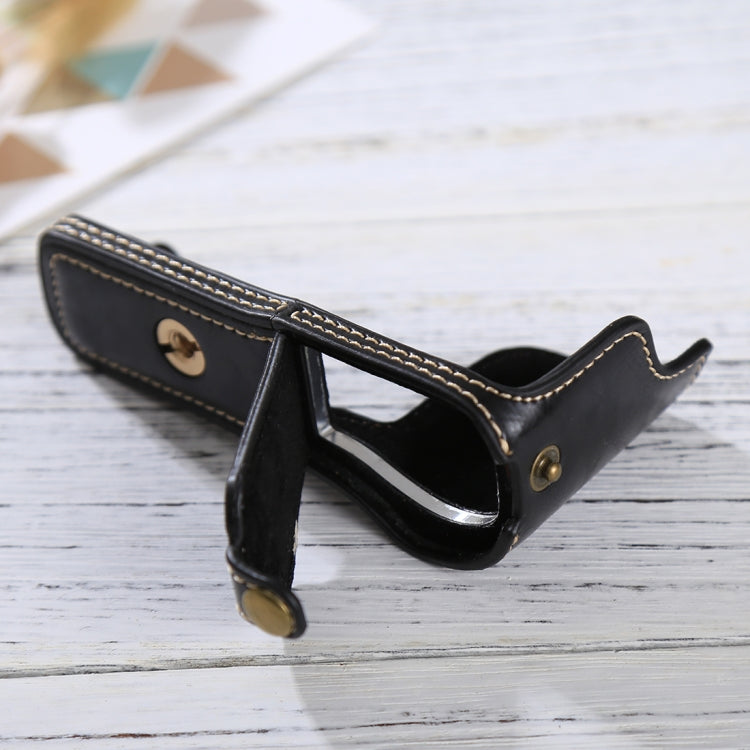 1/4 inch Thread PU Leather Camera Half Case Base for Sony ILCE-5100 / A5100(Black) - free shipping - PMC TechLife - Order now!