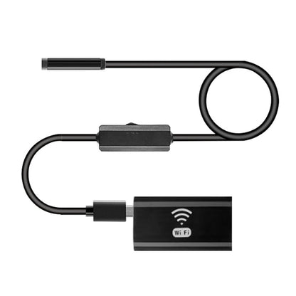 F99 HD Mobile Phone Endoscope, 8mm Waterproof Pipe Endoscope, Wifi Version, Flexible Cord, Length: 1m (Black) -  by PMC Jewellery | Online Shopping South Africa | PMC Jewellery