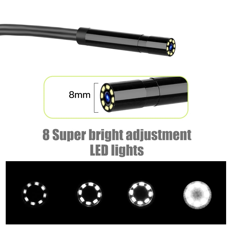 P30 8mm IP67 Waterproof 4.3 inch HD Portable Endoscope Hard Cable Industrial Endoscope, Cable Length: 5m(Green) - free shipping - PMC Jewellery - Order now!