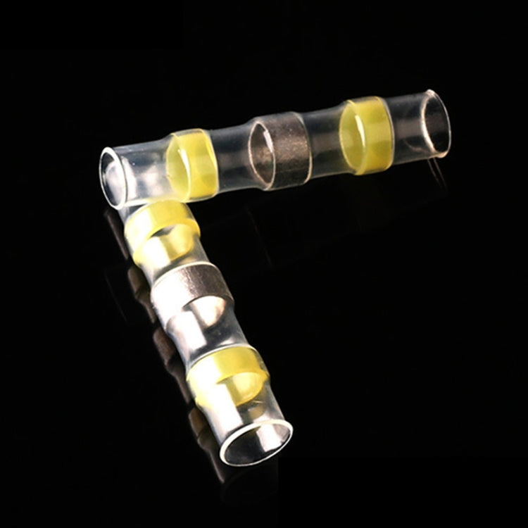 100 PCS AWG12-10 4-6mm Seal Heat Shrink Butt Wire Connectors Yellow Terminals Solder Sleeve(Yellow) - Solder Sleeve by PMC TechLife | Online Shopping South Africa | PMC TechLife | Buy Now Pay Later Mobicred
