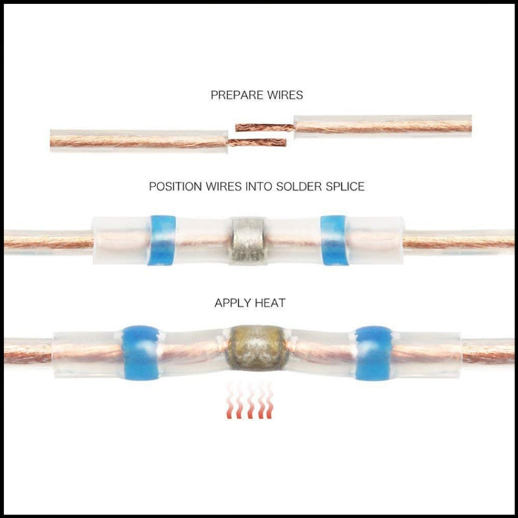 100 PCS AWG12-10 4-6mm Seal Heat Shrink Butt Wire Connectors Yellow Terminals Solder Sleeve(Yellow) - Solder Sleeve by PMC TechLife | Online Shopping South Africa | PMC TechLife | Buy Now Pay Later Mobicred