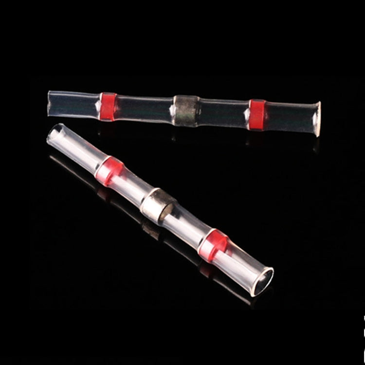 100 PCS AWG22-18 0.5-1.5mm Seal Heat Shrink Butt Wire Connectors Red Terminals Solder Sleeve(Red) - Solder Sleeve by PMC TechLife | Online Shopping South Africa | PMC TechLife | Buy Now Pay Later Mobicred