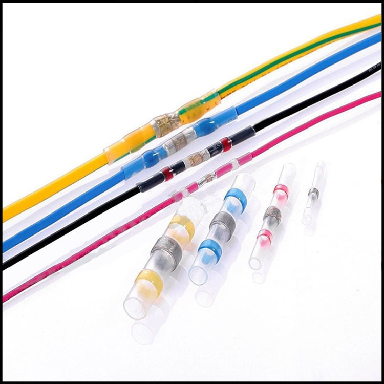 100 PCS AWG22-18 0.5-1.5mm Seal Heat Shrink Butt Wire Connectors Red Terminals Solder Sleeve(Red) - Solder Sleeve by PMC TechLife | Online Shopping South Africa | PMC TechLife | Buy Now Pay Later Mobicred