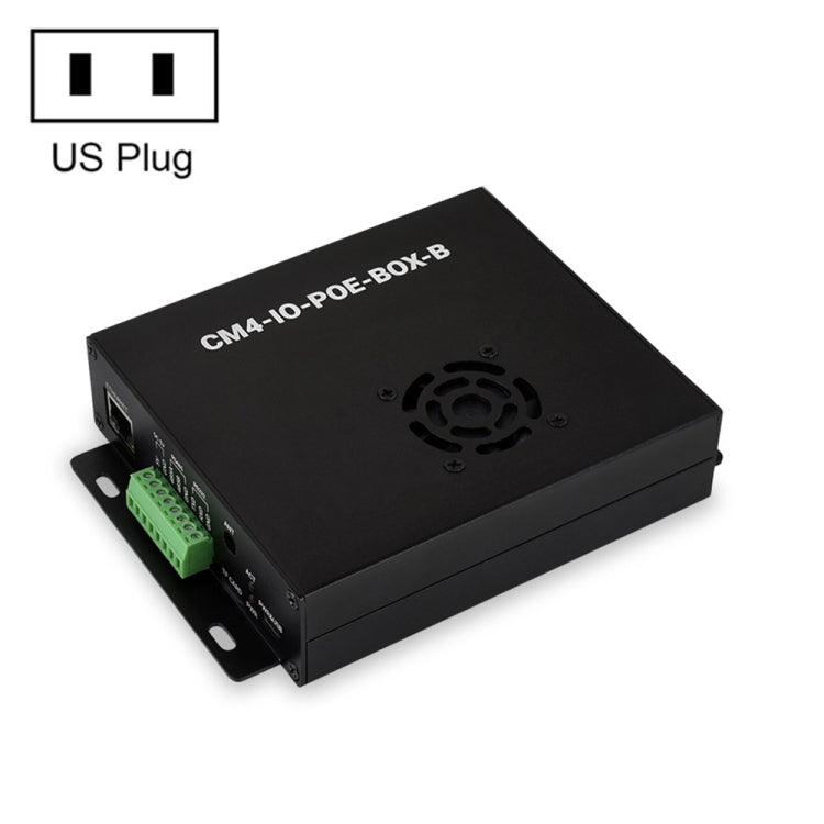 Waveshare PoE Mini-Computer Type B Base Box with Metal Case & Cooling Fan for Raspberry Pi CM4(US Plug) - free shipping - PMC Jewellery - Order now!