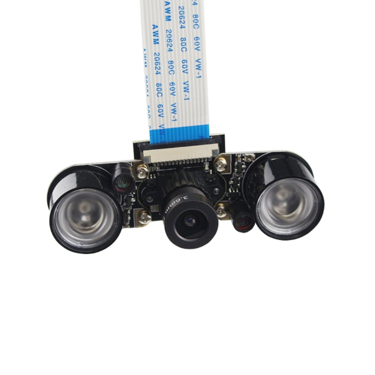 5MP OV5647 Adjustable Focal Infrared Night Vision Camera with 2 PCS IR Sensor Lights for Raspberry Pi 3 - Raspberry Pi Accessories by PMC Jewellery | Online Shopping South Africa | PMC Jewellery | Buy Now Pay Later Mobicred