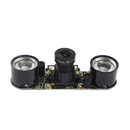 5MP OV5647 Adjustable Focal Infrared Night Vision Camera with 2 PCS IR Sensor Lights for Raspberry Pi 3 - Raspberry Pi Accessories by PMC Jewellery | Online Shopping South Africa | PMC Jewellery | Buy Now Pay Later Mobicred