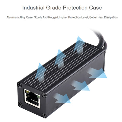 Waveshare Metal Case Gigabit PoE Splitter, 5V 2.5A Type-C Out - Modules Expansions Accessories by WAVESHARE | Online Shopping South Africa | PMC Jewellery | Buy Now Pay Later Mobicred