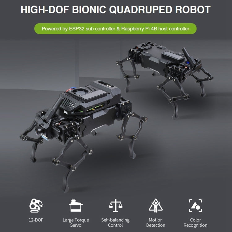 Waveshare WAVEGO 12-DOF Bionic Dog-Like Robot, Extension Pack(UK Plug) - Robotics Accessories by WAVESHARE | Online Shopping South Africa | PMC Jewellery | Buy Now Pay Later Mobicred