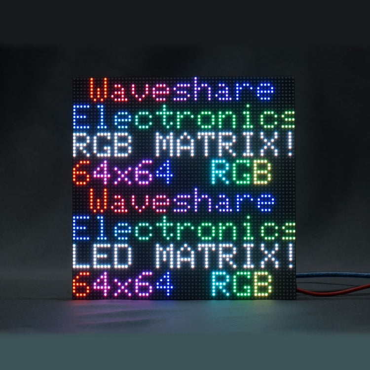 Waveshare RGB Full-Color LED Matrix Panel, 3mm Pitch, 64 x 64 Pixels, Adjustable Brightness - Other Accessories by WAVESHARE | Online Shopping South Africa | PMC Jewellery | Buy Now Pay Later Mobicred