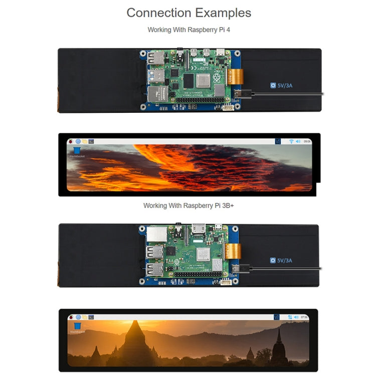 WAVESHARE 11.9 inch Capacitive Touch Display For Raspberry Pi, 320 x 1480, IPS, DSI Interface - LCD & LED Display Module by WAVESHARE | Online Shopping South Africa | PMC Jewellery | Buy Now Pay Later Mobicred