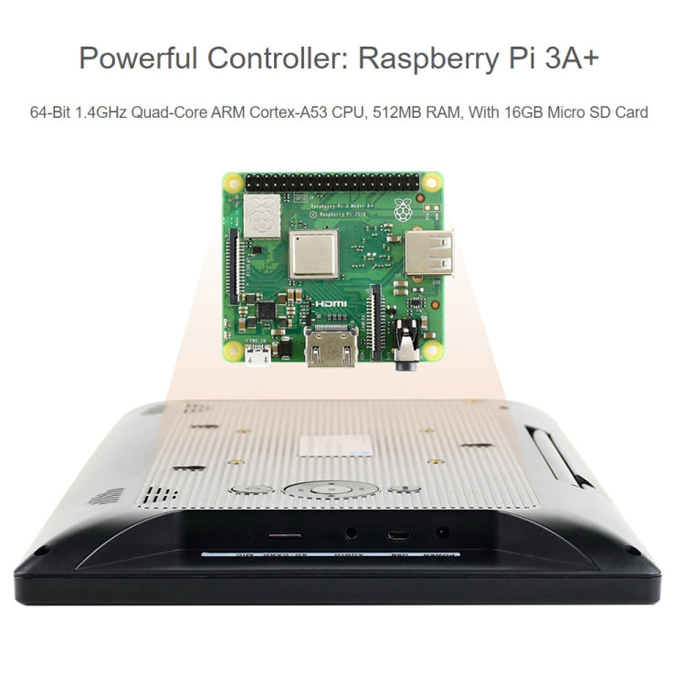 Waveshare 13.3 inch Mini-Computer Powered by Raspberry Pi 3A+, HD Touch Screen(UK Plug) - free shipping - PMC Jewellery - Order now!