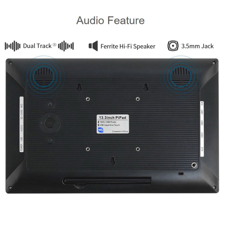 Waveshare 13.3 inch Mini-Computer Powered by Raspberry Pi 3A+, HD Touch Screen(UK Plug) - free shipping - PMC Jewellery - Order now!