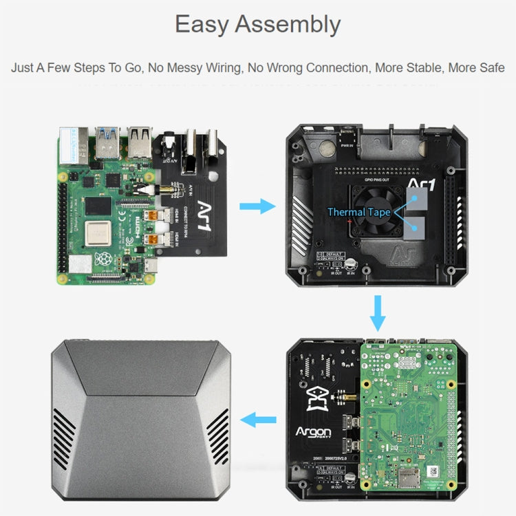 Waveshare Argon One M.2 Aluminum Case For Raspberry Pi 4, with M.2 Expansion Slot - Modules Expansions Accessories by WAVESHARE | Online Shopping South Africa | PMC Jewellery | Buy Now Pay Later Mobicred