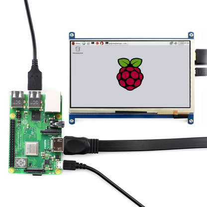 WAVESHARE 7 Inch HDMI LCD (C) 1024x600 Touch Screen  for Raspberry Pi with Bicolor Case - LCD & LED Display Module by PMC Jewellery | Online Shopping South Africa | PMC Jewellery | Buy Now Pay Later Mobicred