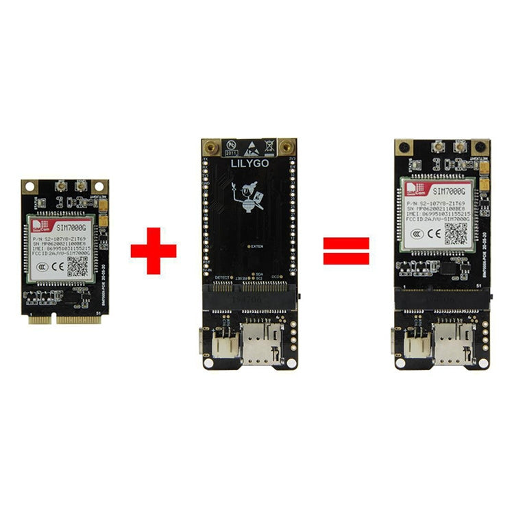 TTGO T-PCIE ESP32-WROVER-B AXP192 Chip WiFi Bluetooth Nano Card SIM Series Module Hardware Composable Development Board, PCIE-SIM7070G Module - Module by TTGO | Online Shopping South Africa | PMC Jewellery | Buy Now Pay Later Mobicred