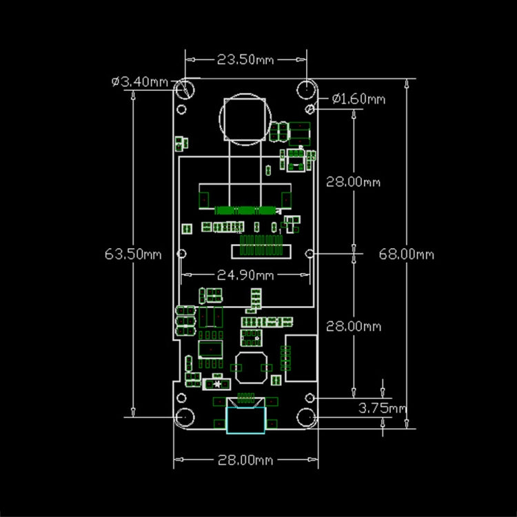 TTGO T-Camera Plus Fish-eye Lens ESP32-DOWDQ6 8MB SPRAM Camera Module OV2640 1.3 inch Display Rear Camera, Wiring Extended Version - Module by TTGO | Online Shopping South Africa | PMC Jewellery | Buy Now Pay Later Mobicred