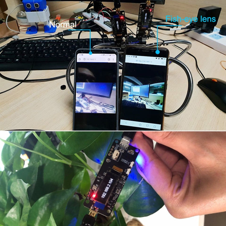 TTGO T-Journal Lens Camera Module OV2640 SMA WiFi 0.91 OLED Development Board with 3dbi Antenna - Module by TTGO | Online Shopping South Africa | PMC Jewellery | Buy Now Pay Later Mobicred