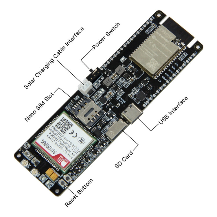 TTGO T-SIM7000G ESP32 WiFi Bluetooth 18560 Battery Holder Solar Charge Module Development Board - free shipping - PMC Jewellery - Order now!