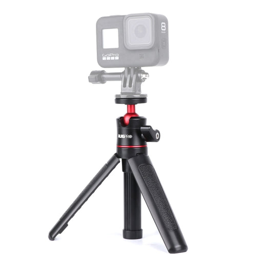 RUIGPRO Multi-functional Foldable Tripod Holder Selfie Monopod Stick with Ball Head for GoPro Hero12 Black / Hero11 /10 /9 /8 /7 /6 /5, Insta360 Ace / Ace Pro, DJI Osmo Action 4 and Other Action Cameras(Black) - Extendable Pole by RUIGPRO | Online Shopping South Africa | PMC Jewellery