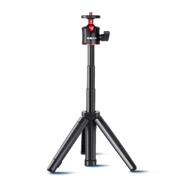 RUIGPRO Multi-functional Foldable Tripod Holder Selfie Monopod Stick with Ball Head for GoPro, Insta360, DJI and Other Action Cameras(Black) - Extendable Pole by RUIGPRO | Online Shopping South Africa | PMC TechLife | Buy Now Pay Later Mobicred