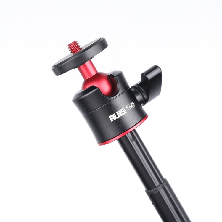 RUIGPRO Multi-functional Foldable Tripod Holder Selfie Monopod Stick with Ball Head & Phone Clamp & Bluetooth Remote Control for GoPro, Insta360, DJI and Other Action Cameras(Black) - free shipping - PMC TechLife - Order now!
