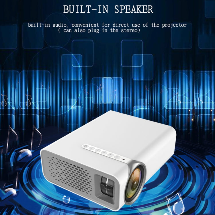 YG520 1800 Lumens HD LCD Projector,Built in Speaker,Can Read U disk, Mobile hard disk,SD Card, AV connect DVD, Set top box.(Black) - LED Projector by PMC Jewellery | Online Shopping South Africa | PMC Jewellery | Buy Now Pay Later Mobicred