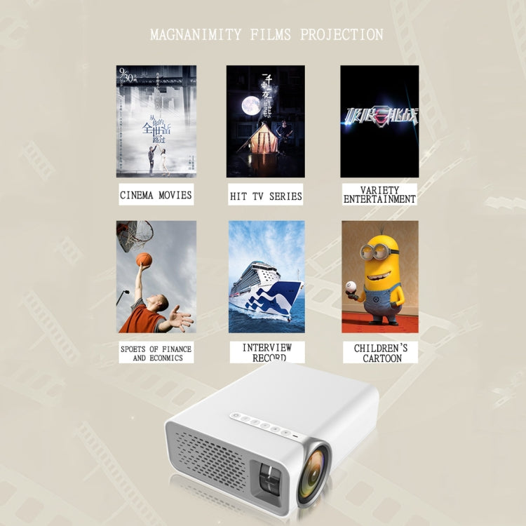 YG520 1800 Lumens HD LCD Projector,Built in Speaker,Can Read U disk, Mobile hard disk,SD Card, AV connect DVD, Set top box. (White) - LED Projector by PMC Jewellery | Online Shopping South Africa | PMC Jewellery | Buy Now Pay Later Mobicred