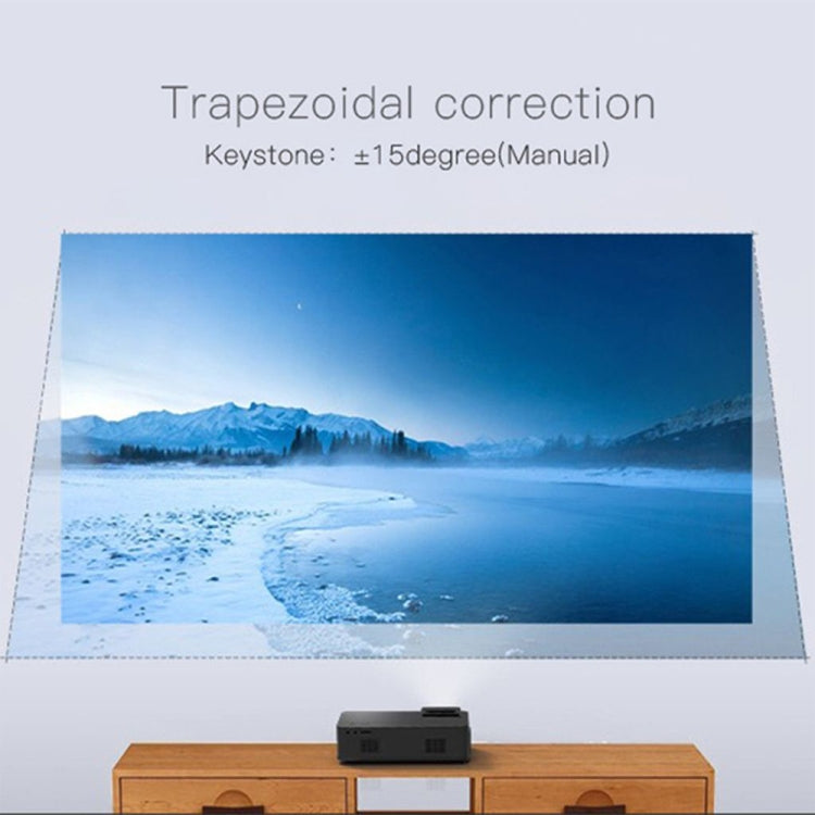 CM1 5.8 inch LCD TFT Screen 280 Lumens 1280x768P Smart Projector , Support HDMIx2, USB, SD, VGA, AV, TV, Audio Out(White) - LED Projector by PMC TechLife | Online Shopping South Africa | PMC TechLife | Buy Now Pay Later Mobicred