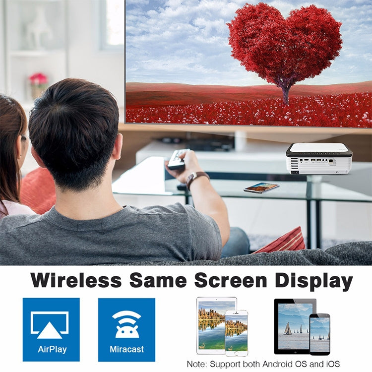 Wejoy L6 5 inch 200 ANSI Lumen 1920 x 1080P HD Smart Projector, Support 1 x AV / 1 x VGA / 1x HDMI / 2 x USB,  Normal Version - LED Projector by WEJOY | Online Shopping South Africa | PMc TechLife | Buy Now Pay Later Mobicred