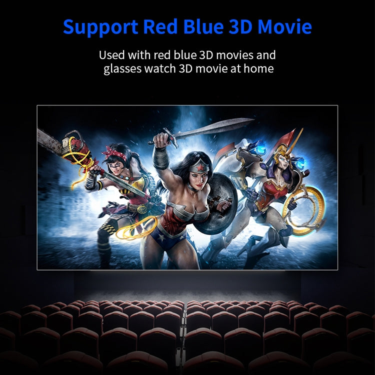 VS626 Android 3500ANSI Lumens 1080*720 Resolution LED+LCD Technology Smart Projector, Support AV / HDMI / SD Card / USB / VGA (Black Silver) - LED Projector by PMC TechLife | Online Shopping South Africa | PMC TechLife | Buy Now Pay Later Mobicred